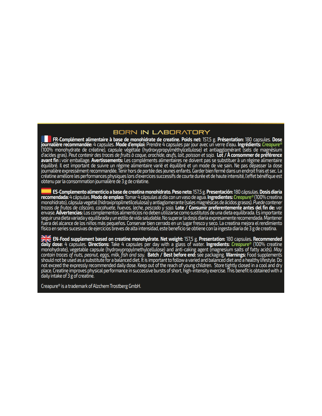 Crealuxe 180 Caps Crealuxe 180 Caps