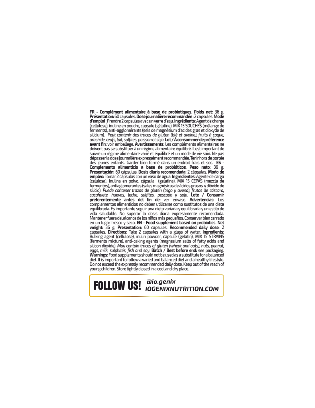 PROBIOTIC PROFESSIONAL (Vegan caps) -... PROBIOTIC PROFESSIONAL (Vegan caps) -...