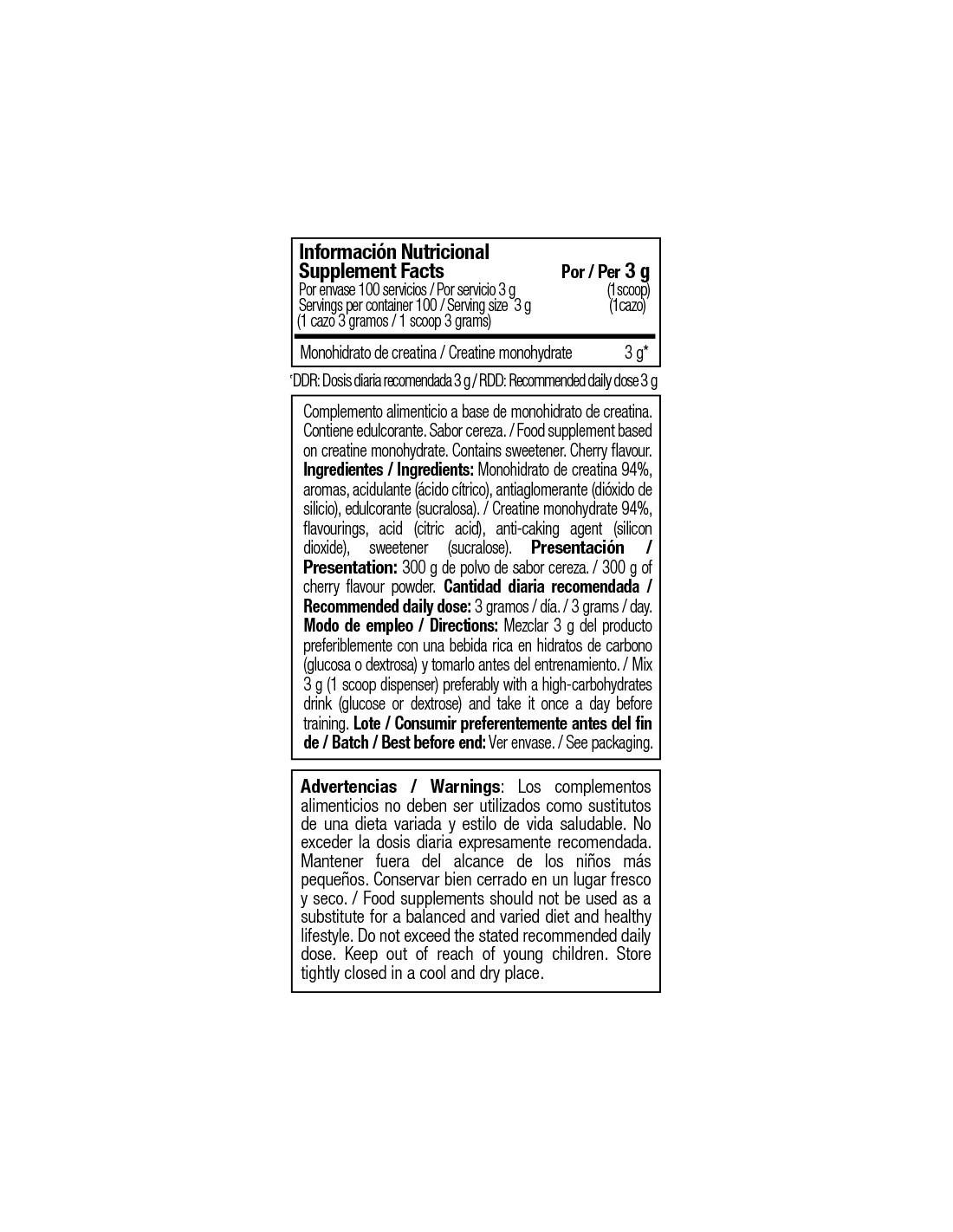 ONE RAW CREATINE 300g ONE RAW CREATINE 300g